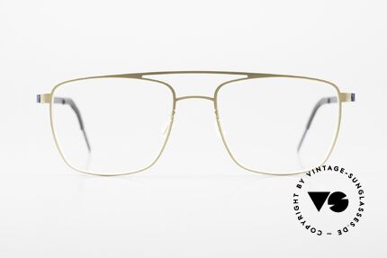 Lindberg 9595 Strip Titanium Herrenbrille Doppelbrücke, Modell 9595, T415, Größe 52/18, Bügel 135, Col. U13, Passend für Herren