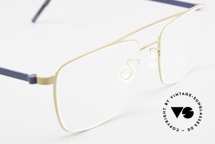 Lindberg 9595 Strip Titanium Herrenbrille Doppelbrücke, ungetragenes Designerstück mit original Lindberg Etui, Passend für Herren