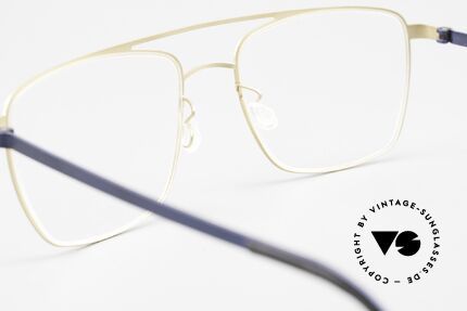 Lindberg 9595 Strip Titanium Herrenbrille Doppelbrücke, die orig. DEMOgläser können beliebig getauscht werden, Passend für Herren
