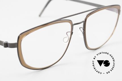 Lindberg 9735 Strip Titanium X Large Brille Für Frauen, ungetragenes Designerstück mit original Lindberg Etui, Passend für Damen
