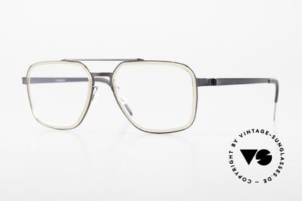 Lindberg 9743 Strip Titanium Herrenbrille Doppelbrücke Details