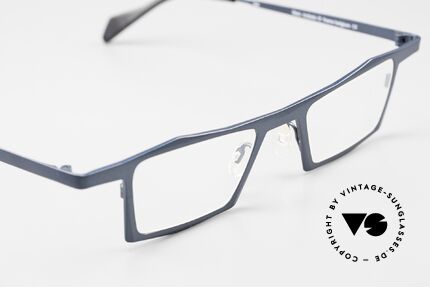Theo Belgium Roubaix Dunkles Türkis Metallic 2010, ungetragene Kunstbrille für die, die sich trauen!, Passend für Herren und Damen