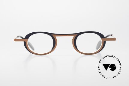 Theo Belgium Wexford Damen & Herrenbrille Titan, rund - ovale vintage Brille; in Größe 35/30, 135, Passend für Herren und Damen