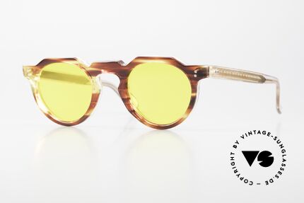 Lesca Panto 6mm Echte Alte 60er Sonnenbrille Details