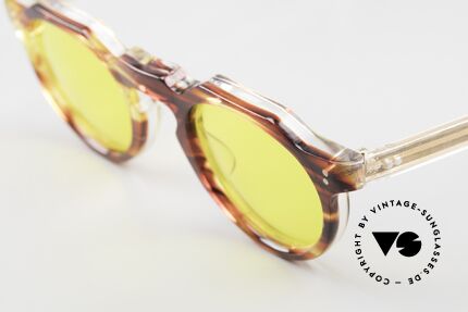 Lesca Panto 6mm Echte Alte 60er Sonnenbrille, made in Frankreich, jedoch OHNE Rahmen-Aufdrucke, Passend für Herren und Damen