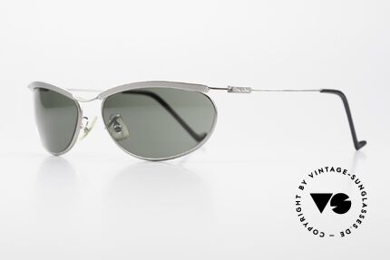 Ray Ban New Deco Metal Oval B&L USA Sonnenbrille 90er, ergonomisch gebogener Rahmen; ideale Passform, Passend für Herren