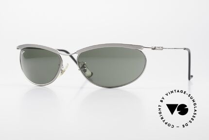 Ray Ban New Deco Metal Oval B&L USA Sonnenbrille 90er, sportliche RAY-BAN Sonnenbrille aus den 90ern, Passend für Herren