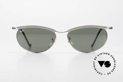 Ray Ban New Deco Metal Oval B&L USA Sonnenbrille 90er, hochwertige G15 Mineralgläser mit B&L-Gravur, Passend für Herren