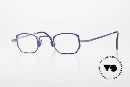 Theo Belgium Pratt Damenbrille Titan Violett Details