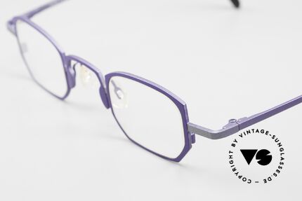 Theo Belgium Pratt Damenbrille Titan Violett, wirklich interessante Fassung in violett metallic, Passend für Damen
