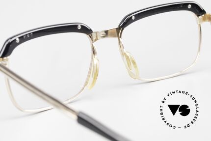Metzler JK Golddoublé Brille 60er 12kt, top-professionell aufgearbeitet mit neuen Demogläsern, Passend für Herren