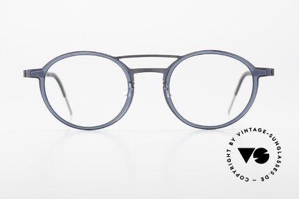 Lindberg 9739 Strip Titanium Rund Doppelbrücke Herren, Modell 9739, GR89, Größe 50/23, T407-135, Col. U16, Passend für Herren