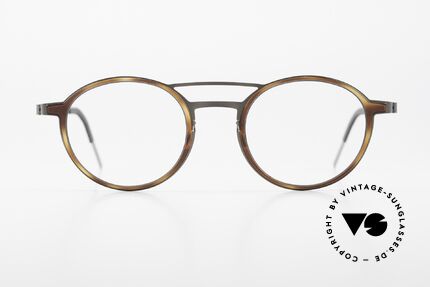 Lindberg 9739 Strip Titanium Doppelbrücke Herrenbrille, Modell 9739, GR77, Größe 50/23, T407-135, Color 10, Passend für Herren