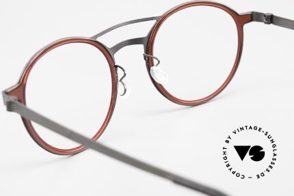 Lindberg 9739 Strip Titanium Herrenbrille Doppelbrücke, die orig. DEMOgläser können beliebig getauscht werden, Passend für Herren