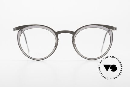Lindberg 9722 Strip Titanium Damenbrille Panto Stil Rund, Modell 9722, in Größe 45/22, Bügel 135mm, Color 10, Passend für Damen