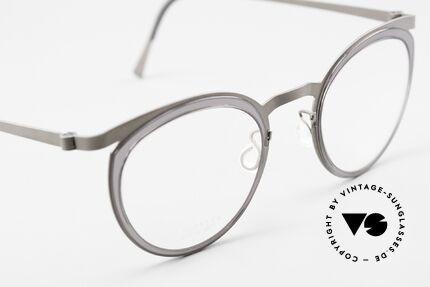Lindberg 9722 Strip Titanium Feminines Panto-Design, ungetragenes Designerstück mit original Lindberg Etui, Passend für Damen