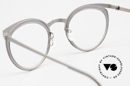 Lindberg 9722 Strip Titanium Damenbrille Panto Stil Rund, die orig. DEMOgläser können beliebig getauscht werden, Passend für Damen