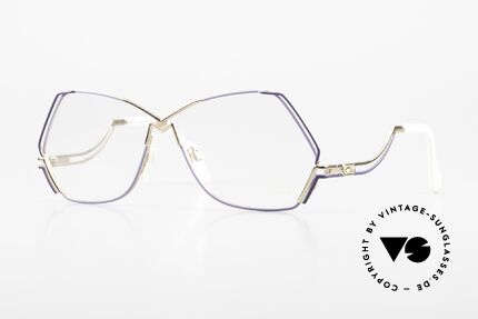 Cazal 226 1980er 90er Damen Brille, außergewöhnliche, fünfeckige CAZAL Designerbrille, Passend für Damen