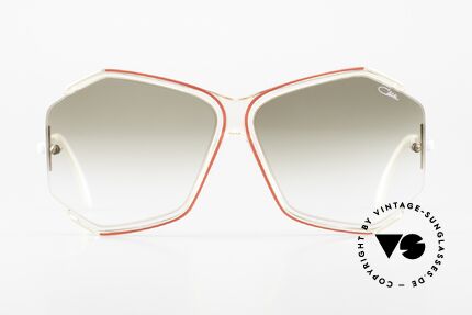 Cazal 852 80er Vintage Sonnenbrille XXL, filigraner Rahmen mit dezenten Farbkompositionen, Passend für Damen