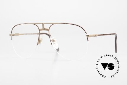 Cazal 717 Alte 80er Brille Halb Randlos Details