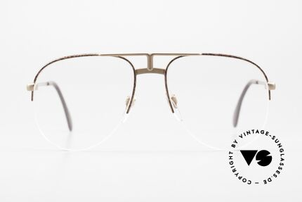 Cazal 717 Alte 80er Brille Halb Randlos, legendäres Pilotenbrillendesign von Cazal, Passend für Herren