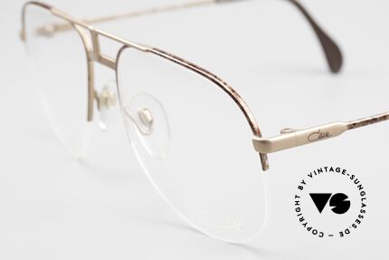 Cazal 717 Alte 80er Brille Halb Randlos, halb rahmenlos (sehr angenehm zu tragen), Passend für Herren