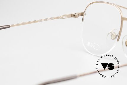 Cazal 717 Alte 80er Brille Halb Randlos, KEINE RETRO-Mode; ein 40J. altes Unikat!, Passend für Herren