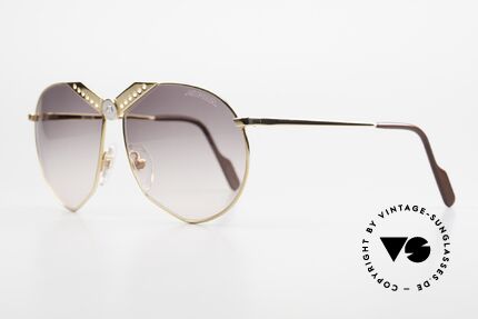 Alpina M51 Rare 80er Brille Vergoldet, Spitzen-Verarbeitung; 22kt vergoldete Fassung!, Passend für Herren