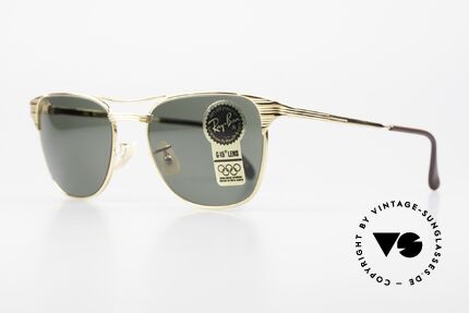 Ray Ban Signet II Jack Nicholson 1980er, Bausch & Lomb G-15 Qualitätsgläser (100% UV), Passend für Herren