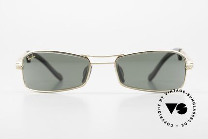 Ray Ban Orbs 9 Base Square G15 Grün B&L USA Brille 90er, original vintage USA Sonnenbrille der späten 1990er, Passend für Herren