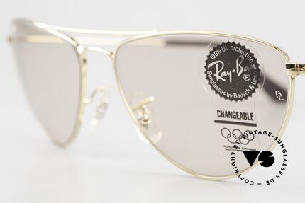 Ray Ban Fashion Metal 1 Ray Ban USA Changeable Glas, die etwas modifizierte Pilotenform von Ray Ban, Passend für Herren und Damen