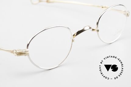 Lunor I 03 Telescopic Bicolor Schiebebügel Brille, altes, ungetragenes LUNOR Original von circa 1999, Passend für Herren und Damen