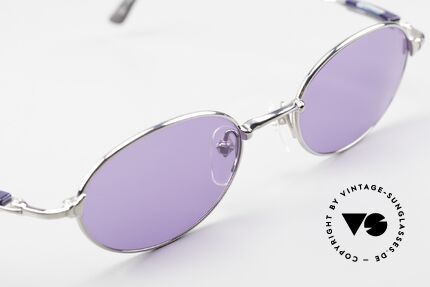 Jean Paul Gaultier 56-0022 Ovale 90er Titan Sonnenbrille, KEINE Retromode, sondern ein 25 Jahre altes Original!, Passend für Herren und Damen