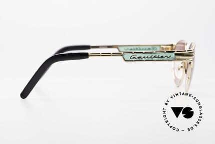 Jean Paul Gaultier 56-4179 No Retro Designer Brille 90er, die Sonnengläser können durch optische ersetzt werden, Passend für Herren und Damen