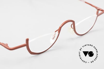 Theo Belgium Go Titanium Lesebrille Damen 90s, KEINE RETRObrille, sondern ein 25 Jahre altes Unikat, Passend für Damen