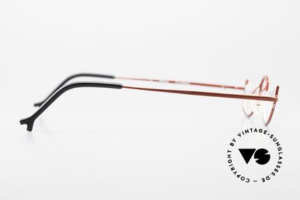 Theo Belgium Go Titanium Lesebrille Damen 90s, die Demogläser sollten durch optische ersetzt werden, Passend für Damen