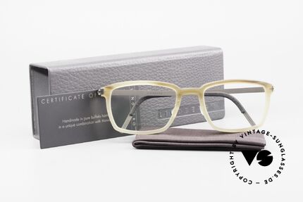 Lindberg Horn 1808 Büffelhorn Titanium Fassung, Größe: medium, Passend für Herren