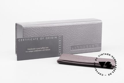 Lindberg Horn 1808 Büffelhorn Titanium Fassung, Größe: medium, Passend für Herren