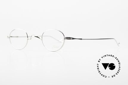 Lunor II 03 XS Kleine Unisex Brille Platin, Modell in Größe 37,5/26; für große Stärken geeignet, Passend für Herren und Damen