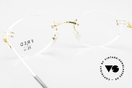 Fred Orcade F5 Ovale Randlos Brille Segler, Größe: medium, Passend für Herren und Damen