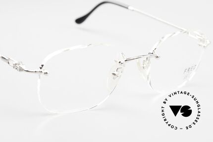 Fred Fidji F1 Luxus Brille Randlos Platin, Größe: large, Passend für Herren und Damen