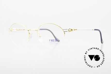 Fred Feroe Ovale Luxus Brille 90er Nylor, der Modell-Name FEROE = franz. für die Färöer Inseln, Passend für Herren und Damen