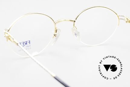 Fred Feroe Ovale Luxus Brille 90er Nylor, Größe: medium, Passend für Herren und Damen