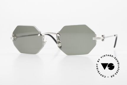 Cartier C-Decor Octag Achteckige Luxus Sonnenbrille Details