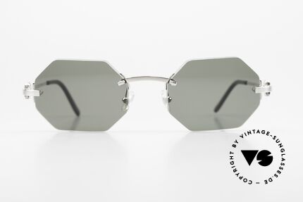 Cartier C-Decor Octag Achteckige Luxus Sonnenbrille, Modell aus der C-Dekor Reihe mit 'OCTAG' Gläsern, Passend für Herren und Damen