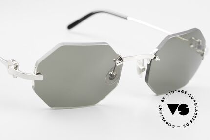 Cartier C-Decor Octag Achteckige Luxus Sonnenbrille, Customized = ein Einzelstück von unserem Optiker!, Passend für Herren und Damen