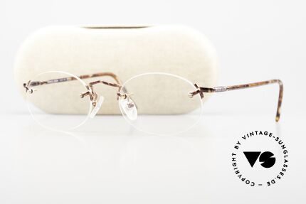 Giorgio Armani 195 Randlose Vintage Brille Oval, keine aktuelle Kollektion, sondern echte 80er Ware!, Passend für Herren und Damen