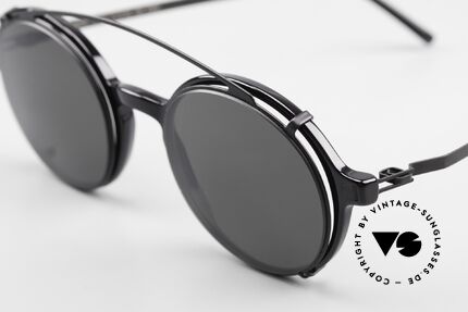 Mykita Tomkin Runde Brille Mit Sonnenclip, wohlbekannte Spitzenqualität; handmade in Germany, Passend für Herren und Damen