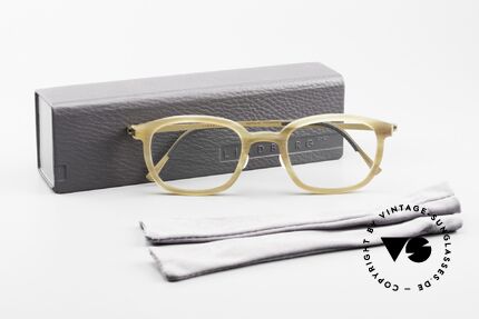Lindberg Horn 1801 Büffelhorn Titanbrille Gold, Größe: small, Passend für Herren und Damen