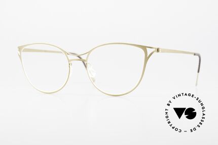 Lindberg 9605 Strip Titanium Damenbrille Titanium Gold Details